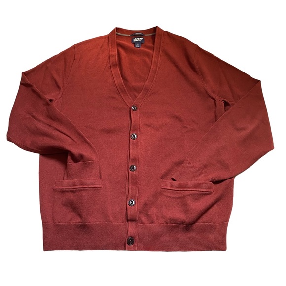 Lands' End Other - Lands End 100% Supima cotton full button down front pocket sweater.